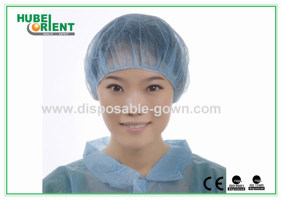 Dustproof 10gsm Disposable Bouffant Cap With Single Elastic