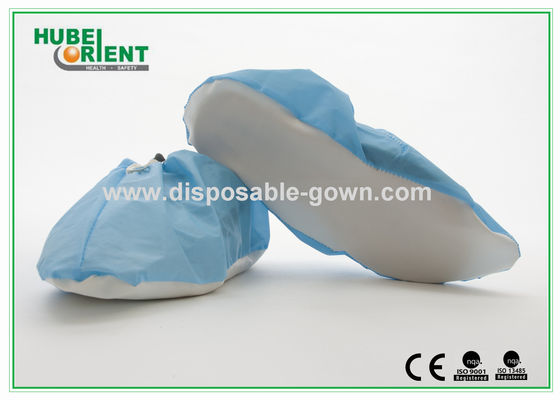 Skid Resistant PP CPE Disposable Shoe Cover With NPVC Sole