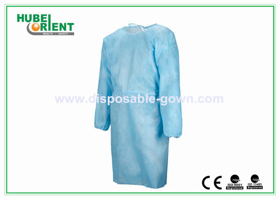 Disposable Nonwoven SMS Medical Isolation Gown With Long Sleeves