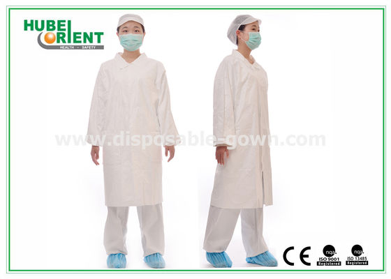 Tyvek Disposable Lab Coats With Korean Collar And Zip