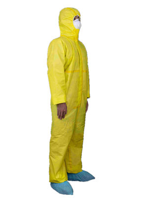 CE Type 3 PP PE Disposable Chemical Coverall Safety Overall Suit Protective Clothing