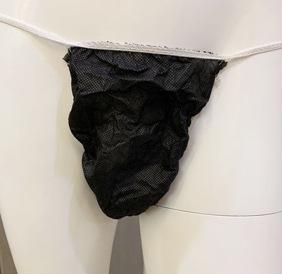 Disposable Male T Back Umderwear Free Size Black PP Nonwoven Underwear