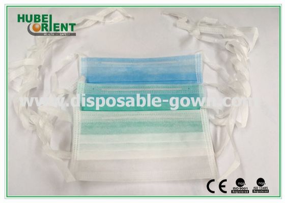 Non Reusable Breathable Double Ties Nonwoven Face Mask