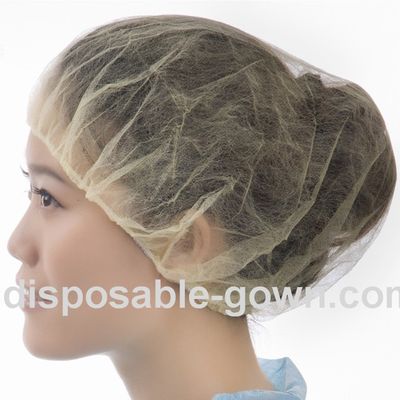 Single Elastic Non Woven Disposable Medical Bouffant Caps