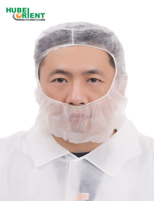 Disposable Light Weight Nonwoven Polypropylene Hood Head Cap White
