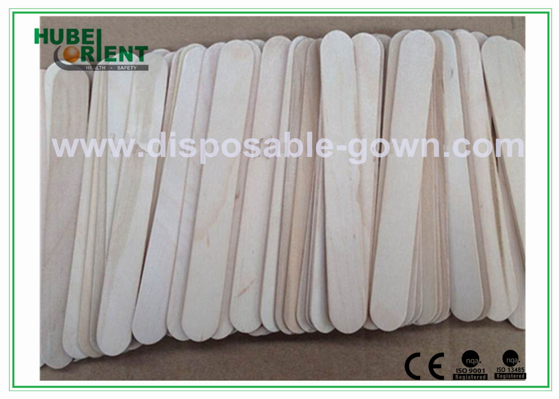 Surgical / Medical Hospital Disposable Products Wooden Tongue Depressor , 15*1.8cm