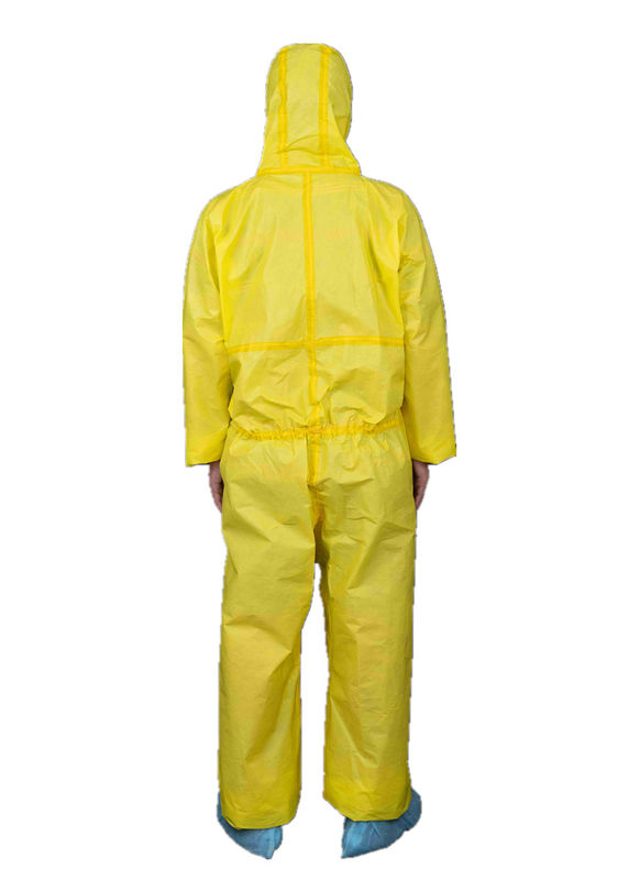 CE Type 3 PP PE Disposable Chemical Coverall Safety Overall Suit Protective Clothing
