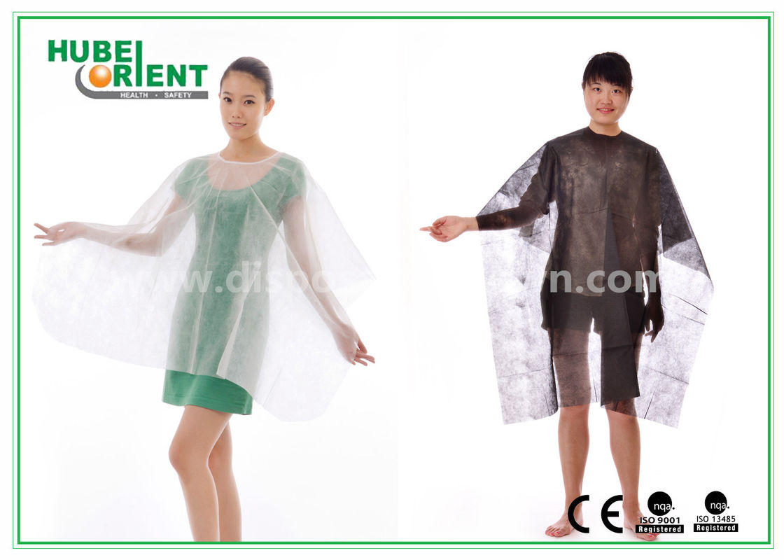 Polypropylene Soft Disposable Nonwoven Hair Cutting Cape with Velcro Closure