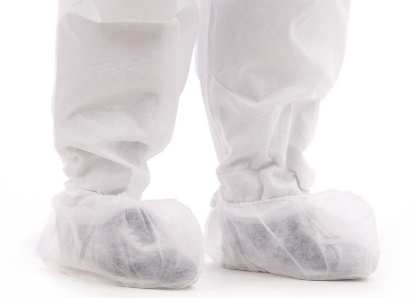 Disposable Elastic Nonwoven Waterproof Shoe Covers 35g/m2