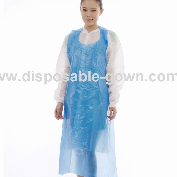 Anti Dust 0.08mm Polyethene Disposable Aprons ISO13485