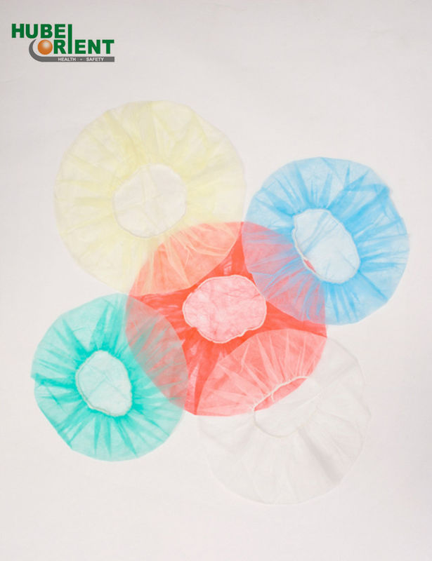 Surgical Disposable Headcover Net Nonwoven Bouffant Cap Blue