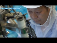 Với áo khoác cổ áo khoác đan tay áo khoác phòng thí nghiệm dùng một lần được làm bởi thở không dệt để ngăn chặn bụi