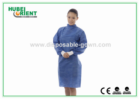 Waterproof Disposable Medical SMS Isolation Gown With Knitted Wrist