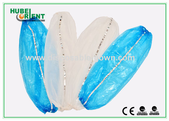 Food Industry Disposable Plastic Arm Sleeves with Tacking Thread
