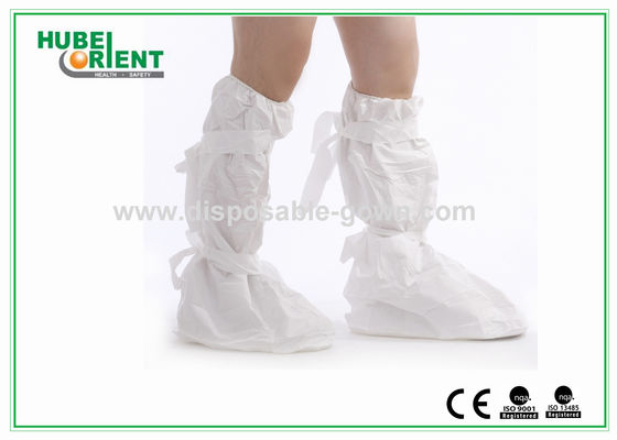 Skid Resistant CPE Disposable Boot Cover 80g/m2 With PVC Sole