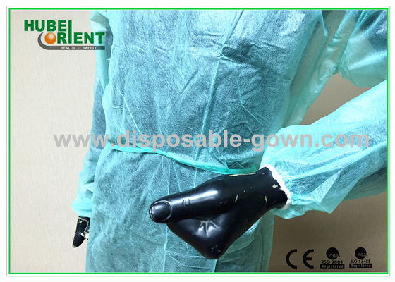 Splash Resistance Medical Isolation Gown For Disposable Use  With Elastic Wrist