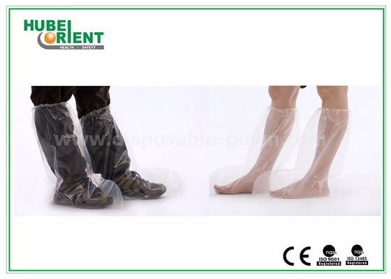 Plastic Disposable Shoe Cover Outdoor , Waterproof Rain Boot Cover For Hospital