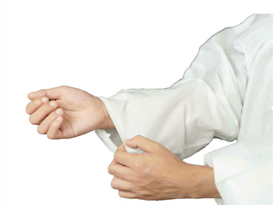 High Breathability Type5/6 Anti Static SMS Coverall With 2 Pcs Hood Elasticated Wrist