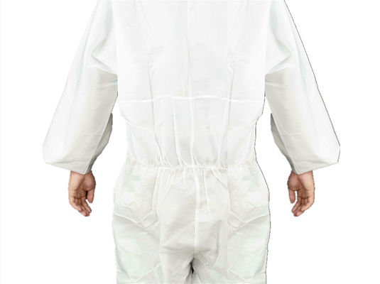 CE Standard Type 5/6 SMS Hooded Disposable Coverall Breathable Disposable Workwear