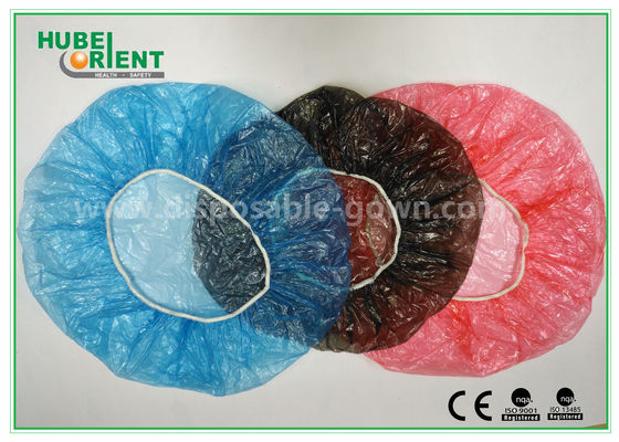 Single Elastic Polypropylene Non Woven Bouffant Cap With Waterproof Function
