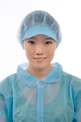 Food Processing Nonwoven Bouffant Head Cover With Peak