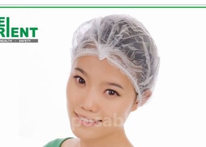 25g/m2 Disposable Non Woven Cap With Latex Free Double Elastic