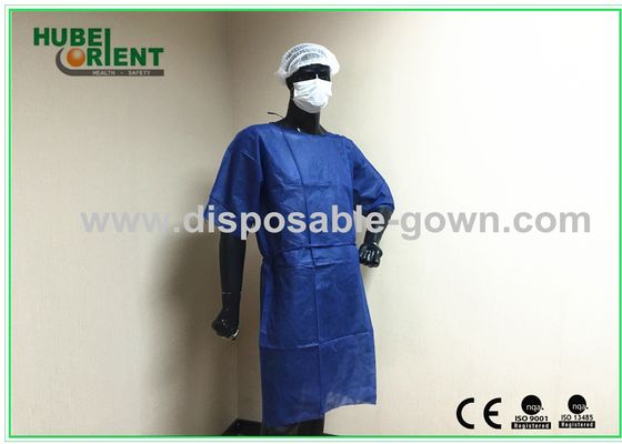 One Time Use 45g/m2 Nonwoven Medical Patient Gown Without Sleeves