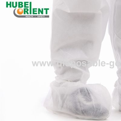 ISO9001 Single Use Nonwoven Shoe Covers With Elastic Rubber Opening