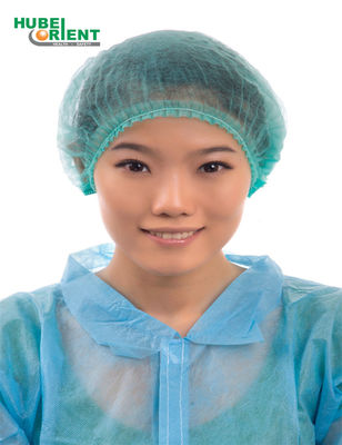 Single Use 25g/m2 Polypropylene Non Woven Mob Cap For Doctor