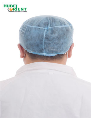 Disposable PP/SMS Non Woven Doctor Cap Head Cover Hair Net Surgical Doctor Hat With Elastic At Back