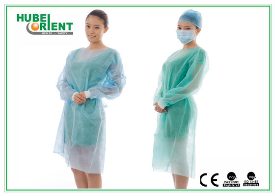 ISO13485 Non-Sterile Medical Disposable PP+PE Isolation Gown With Customized Weight