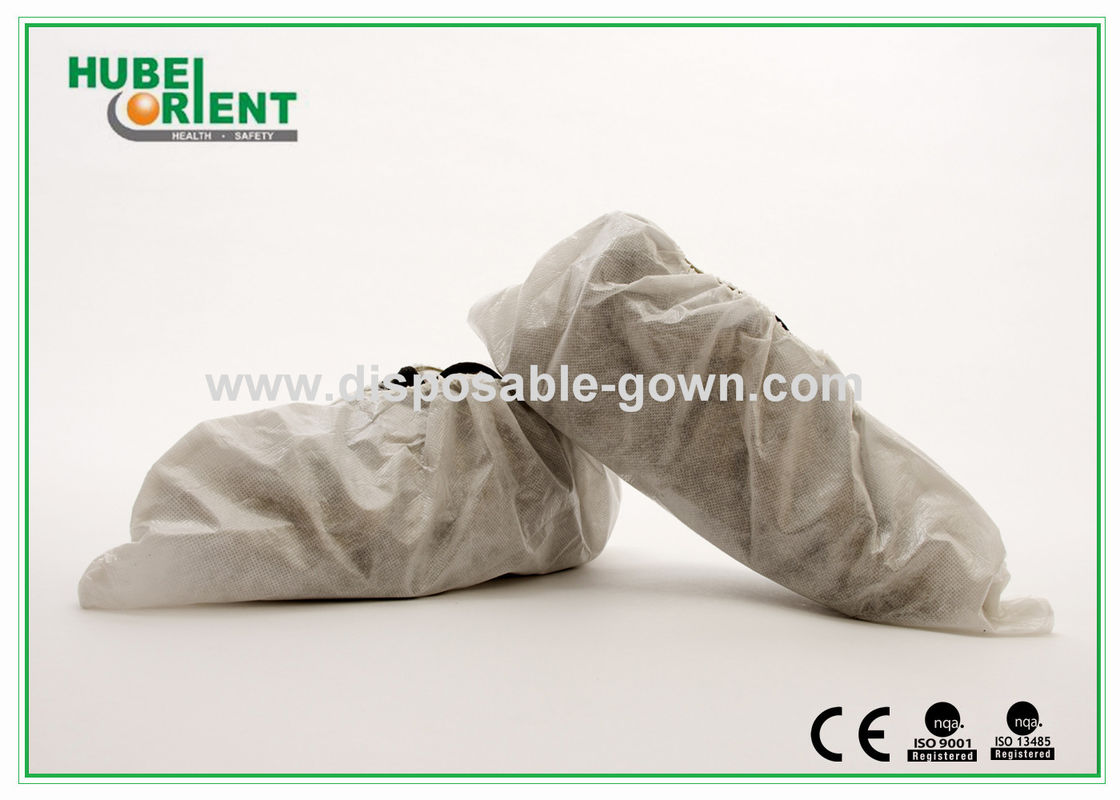 PP Disposable Shoe Booties / Medical use Shoe Covers With Elastic for clean envionment