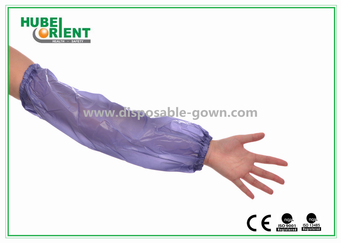 PE Oversleeves Disposable Arm Sleeves Waterproof 18 Inches For Prevent Pollution