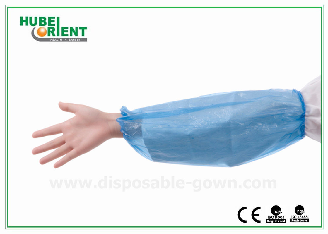 Waterproof 0.04mm PE Disposable Arm Sleeves For Hygienic Application/Free Size Arm Sleeves