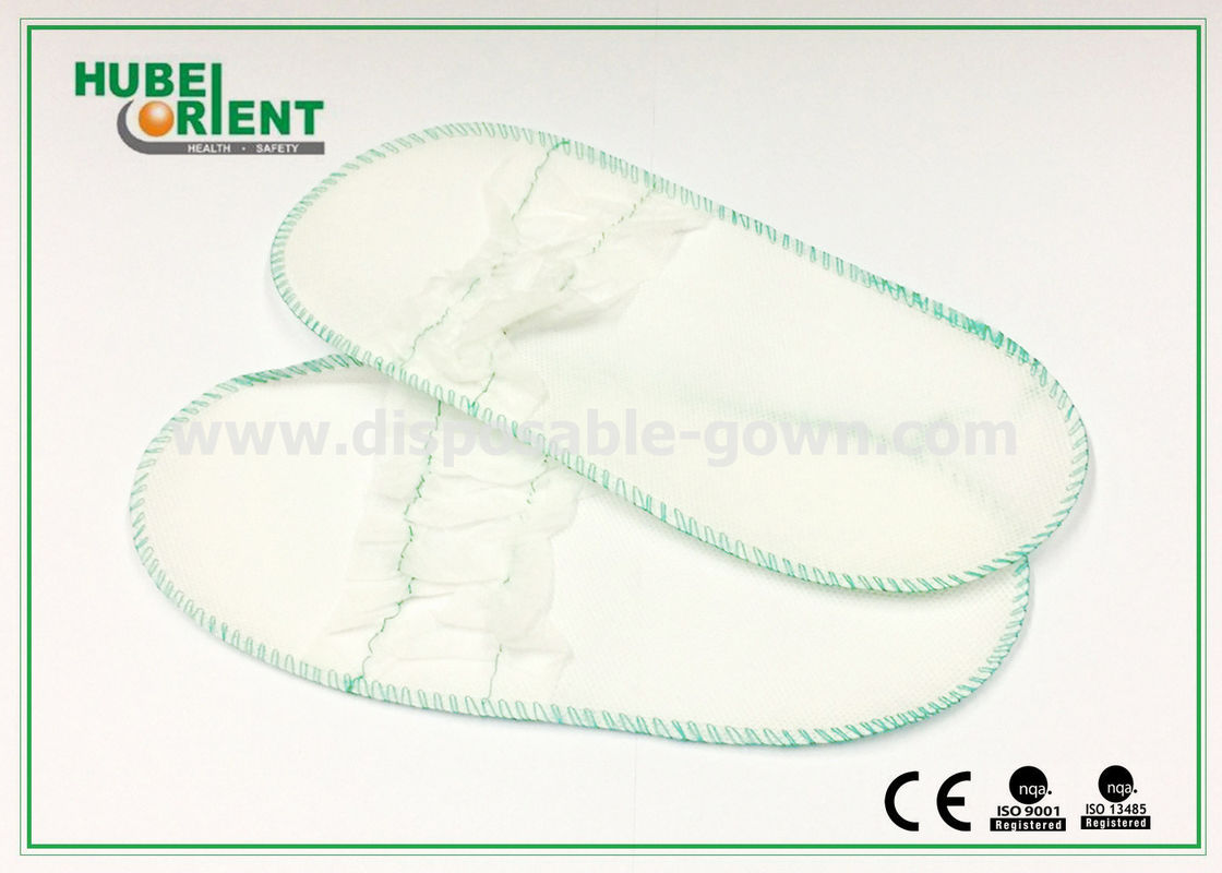 Open Toe disposable hotel slippers , General Salon disposable shower slippers