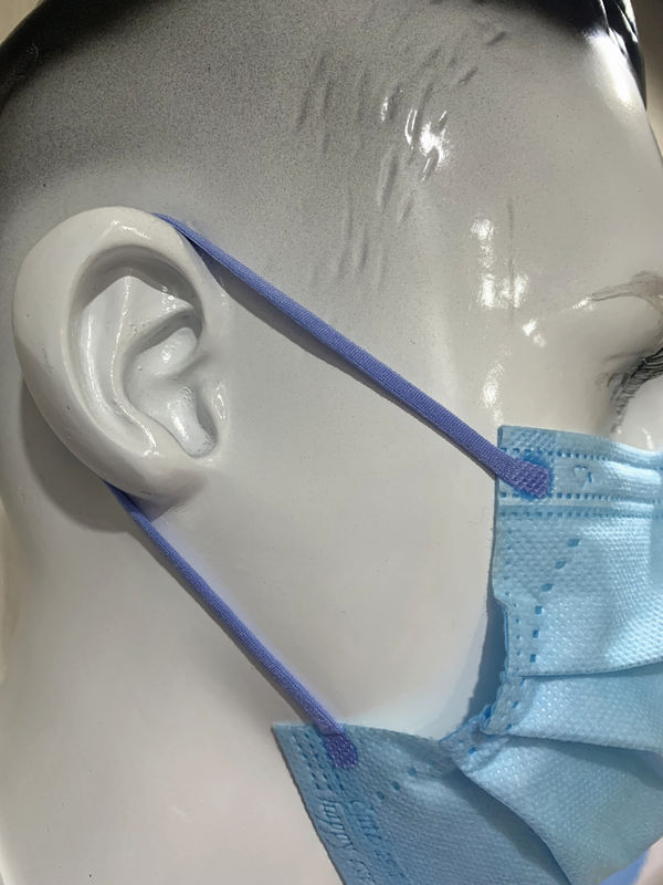 Disposable Adult Protective Face Mask With Colored Earloop Cute Pattern Green Or Blue