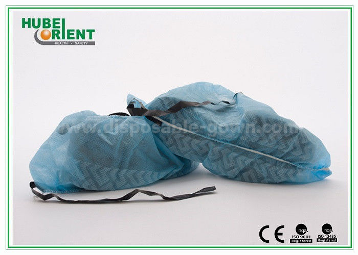 18"/16" Non Woven Shoe Cover With Antistatic Strip/Disposable ESD Shoe Covers For Lab