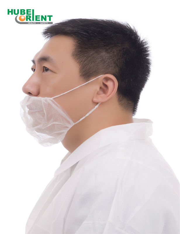 Disposable Non Woven PP Beard Cover Face Cover Beard Net With Double Elastic